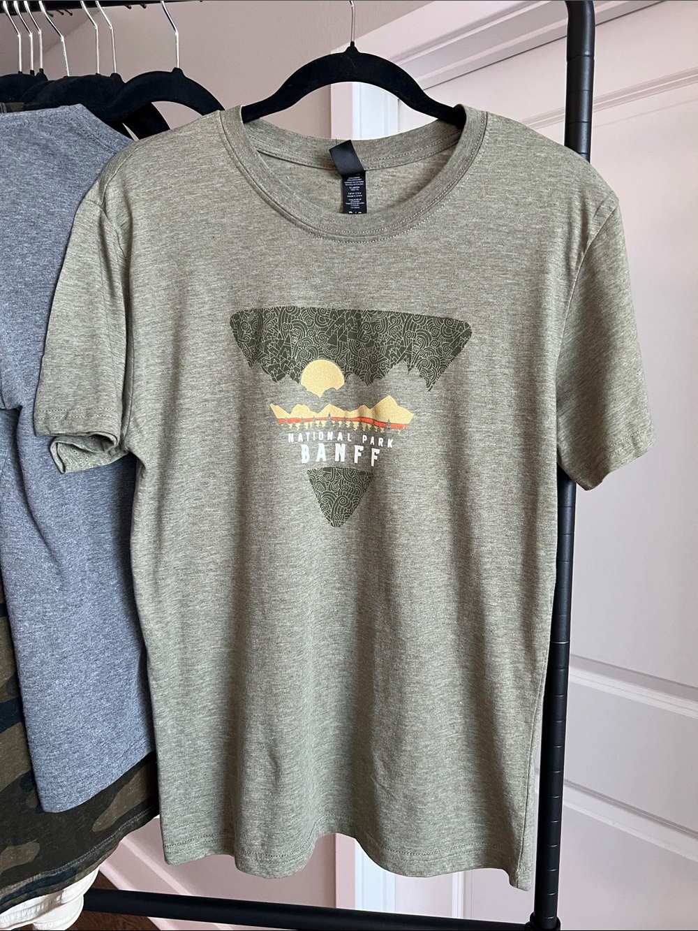 BANFF National Park Adventure Destination Outdoorsy Mountain Scene Tee